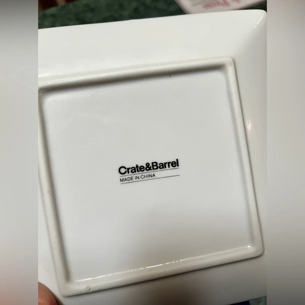 Crate & Barrel 6 Appetizer Plates - Picture 4 of 4